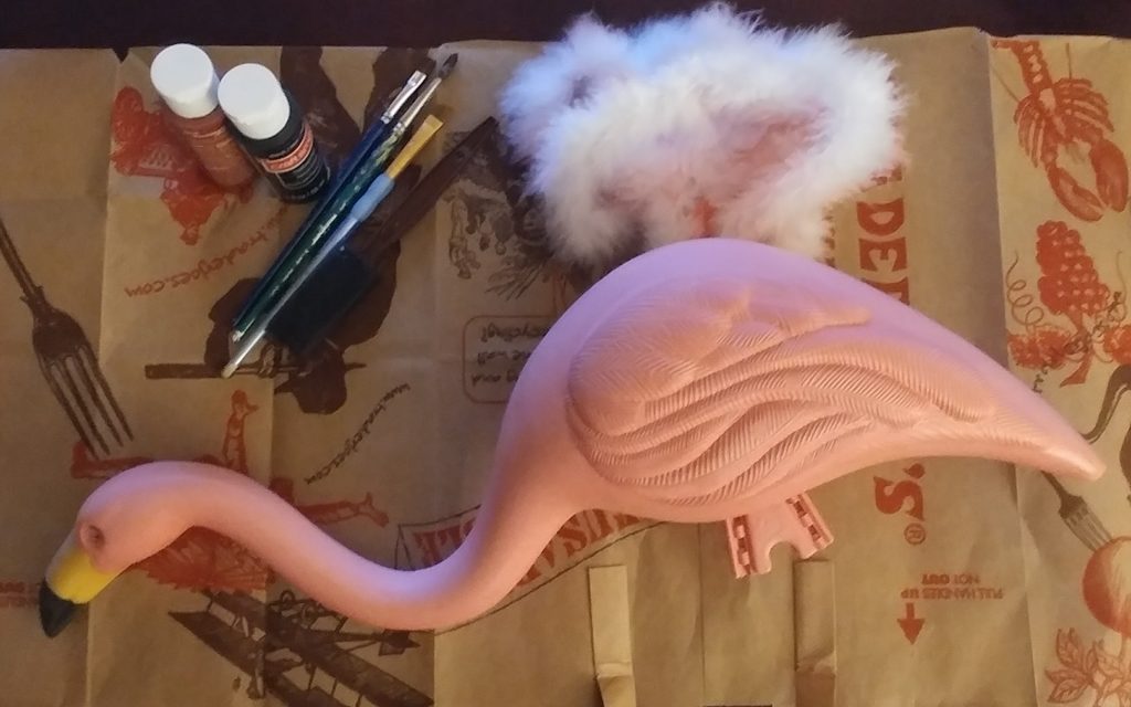 DIY Halloween Flamingo Vulture