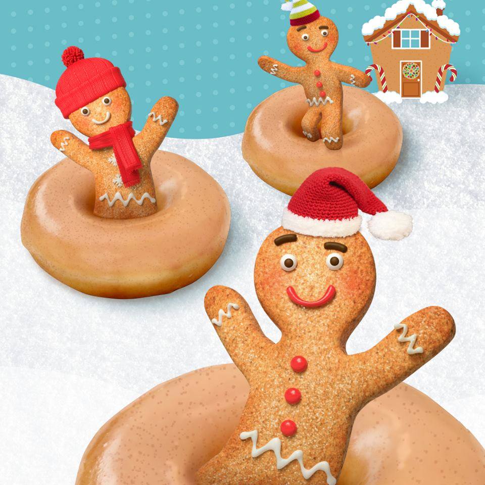 Krispy Kreme Doughnuts Saves Gingerbread People of America with Return of Gingerbread Glazed Doughnut
