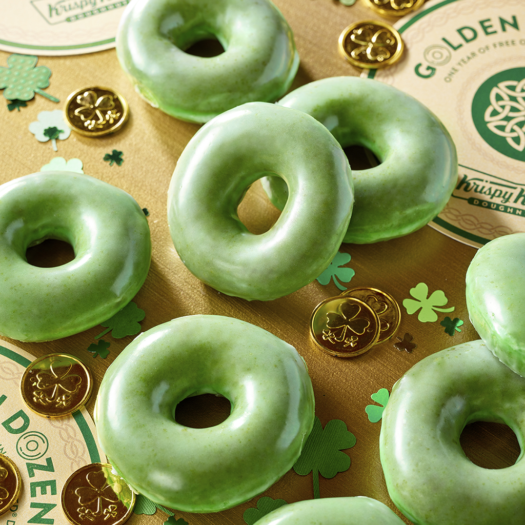 Krispy Kreme Doughnuts’ Green O’riginal Glazed Doughnuts Return for St. Patrick’s Day Weekend